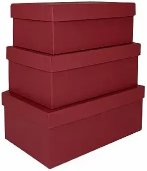 Набор коробок однотонных прямоугольных для подарков в Челябинске